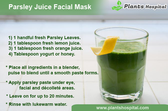 parsley-juice-facial-mask