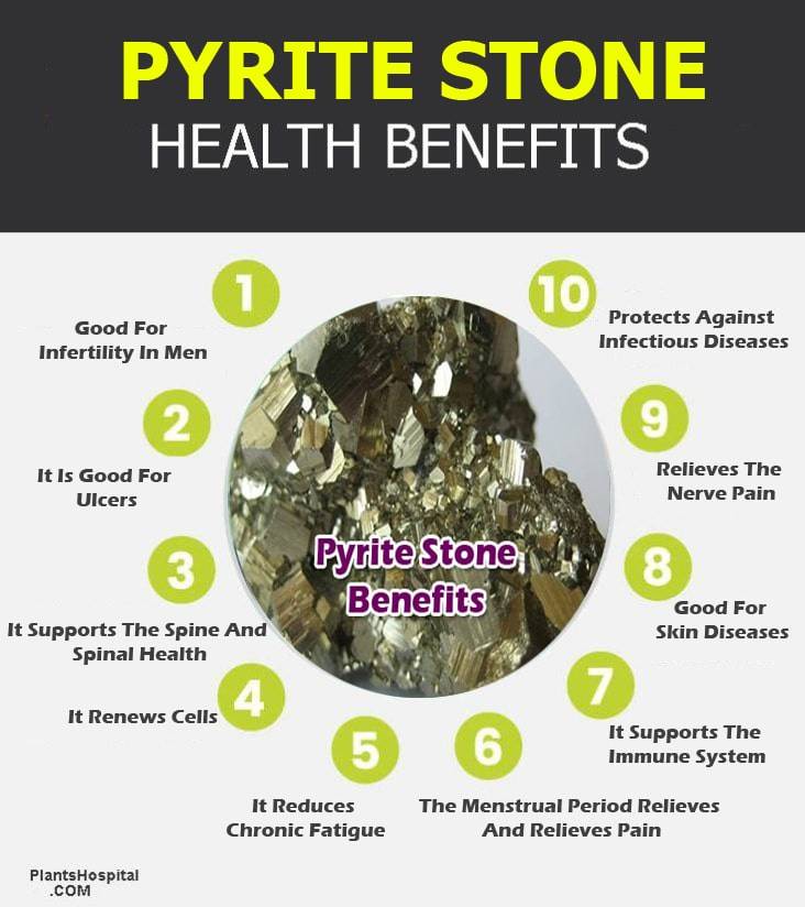 pyrite stone infographic