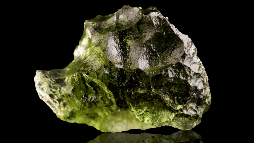 Moldavite crystal